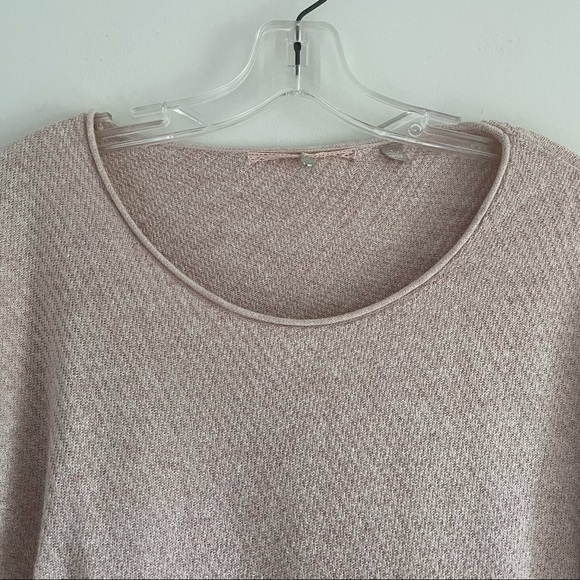 ANTHROPOLOGIE KNITTED & KNOTTED LACE BLUSH SWEATER - Picture 4 of 14